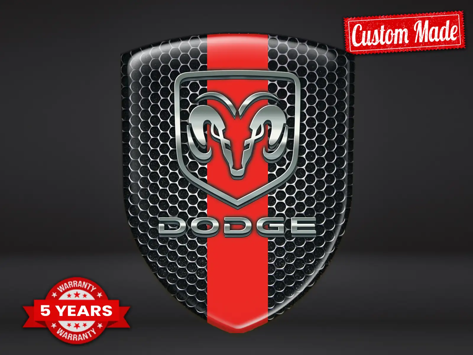 Dodge Calcomanía Autoadhesiva Estilo Personalizado Cúpula 